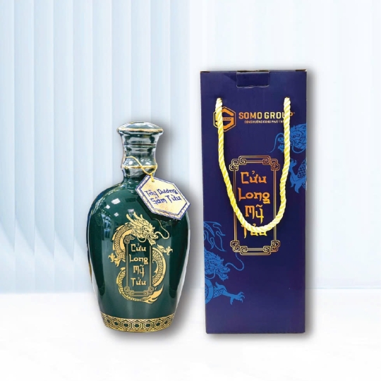 TÂY DƯƠNG SÂM TỬU - Bình sứ Bát Tràng 700ml