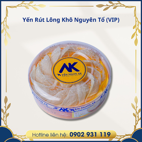 Yến Rút Lông Khô Nguyên Tổ (VIP)