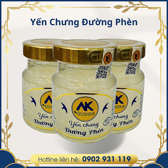 Yến Hũ Chưng Đường Phèn (60% Yến)