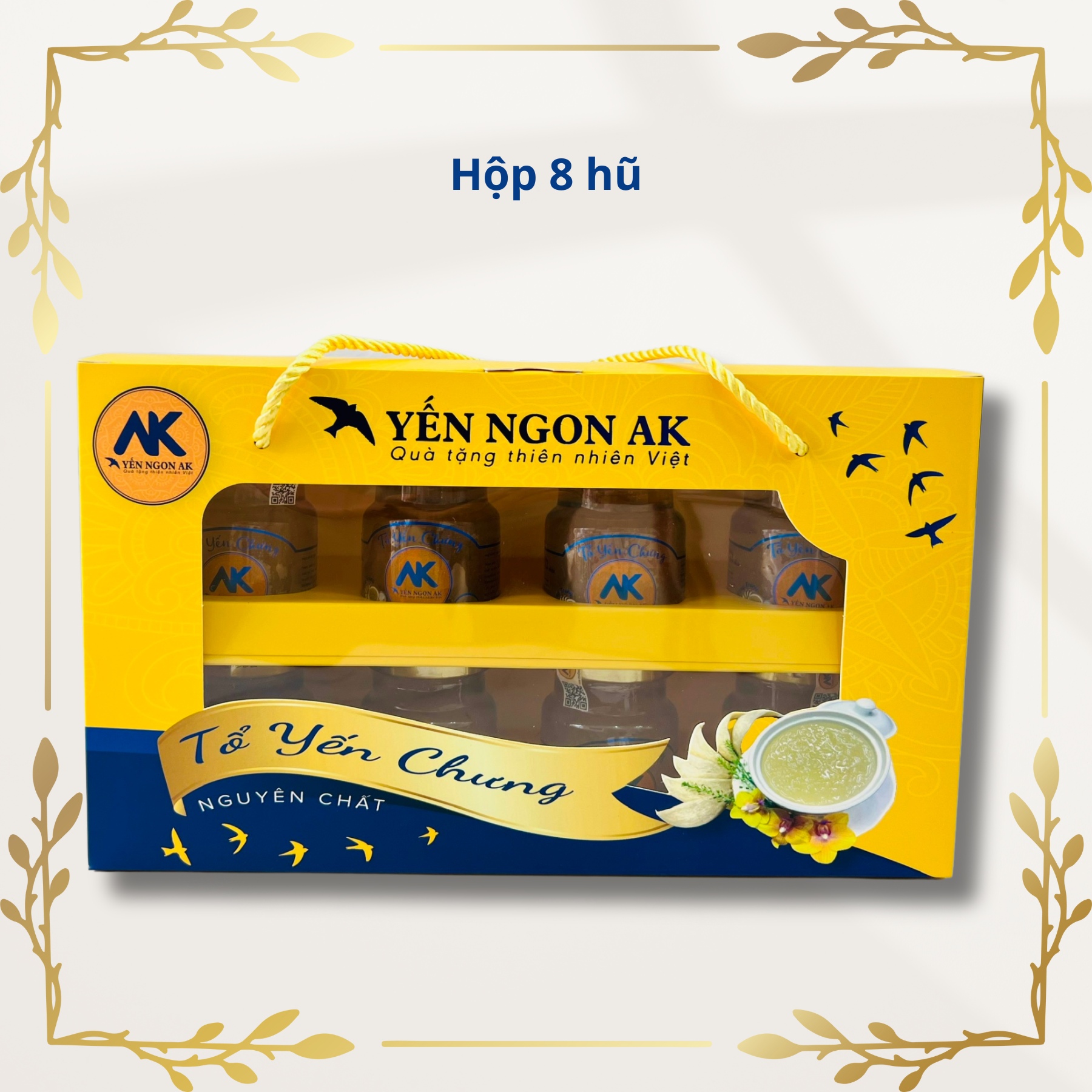 hộp 8 hũ yến