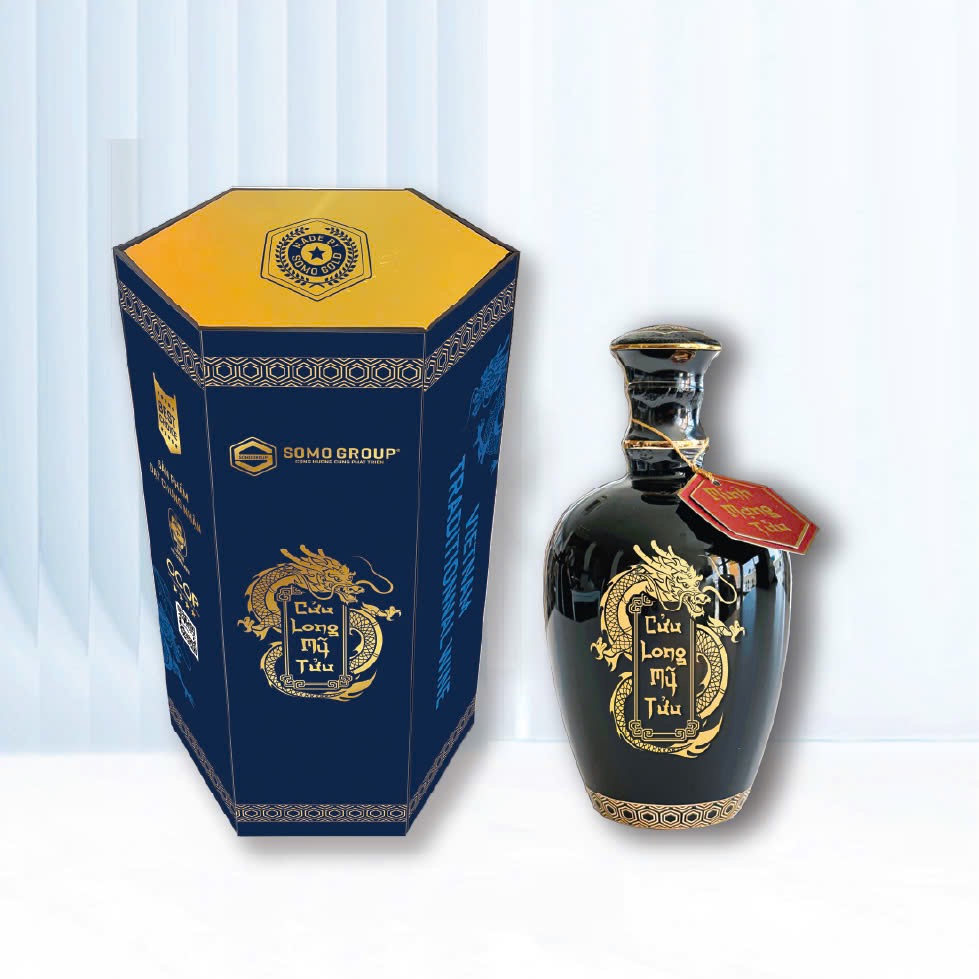 minh mạng tửu hộp lục giác đơn