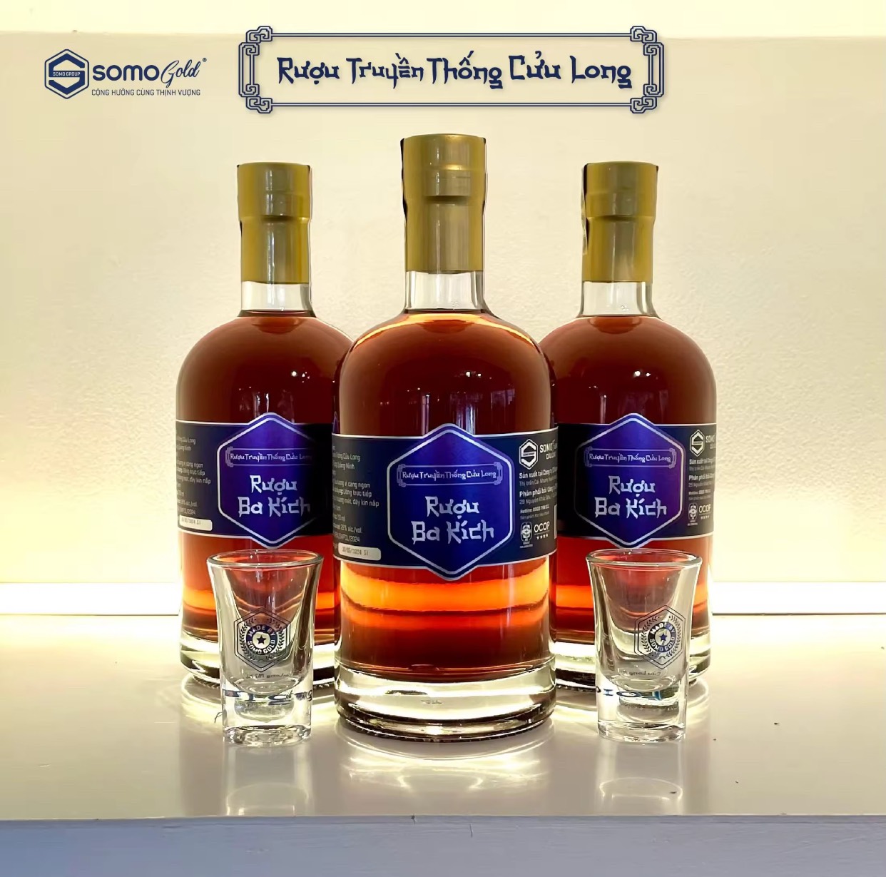 rượu ba kích chai thuỷ tinh