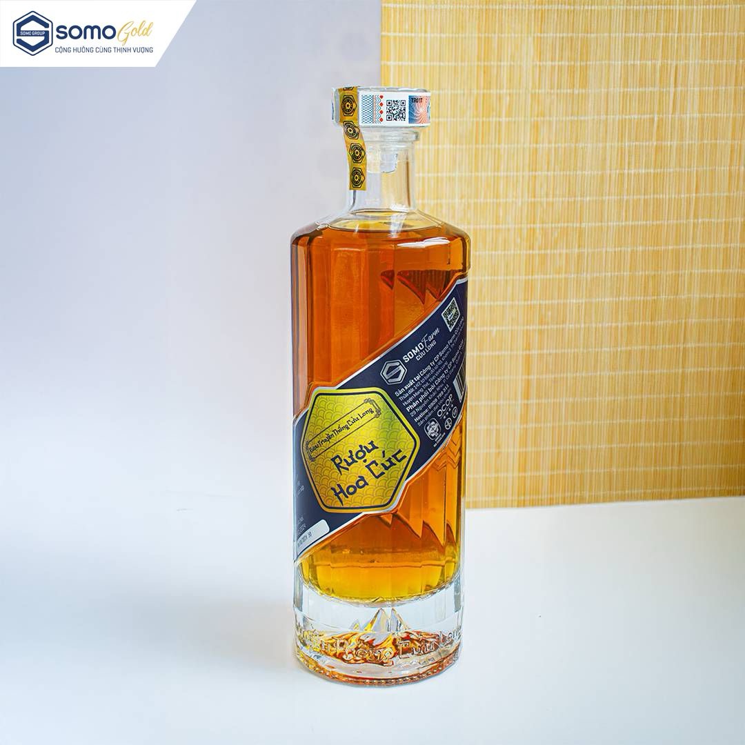 rượu hoa cúc chai thuỷ tinh SG500ml