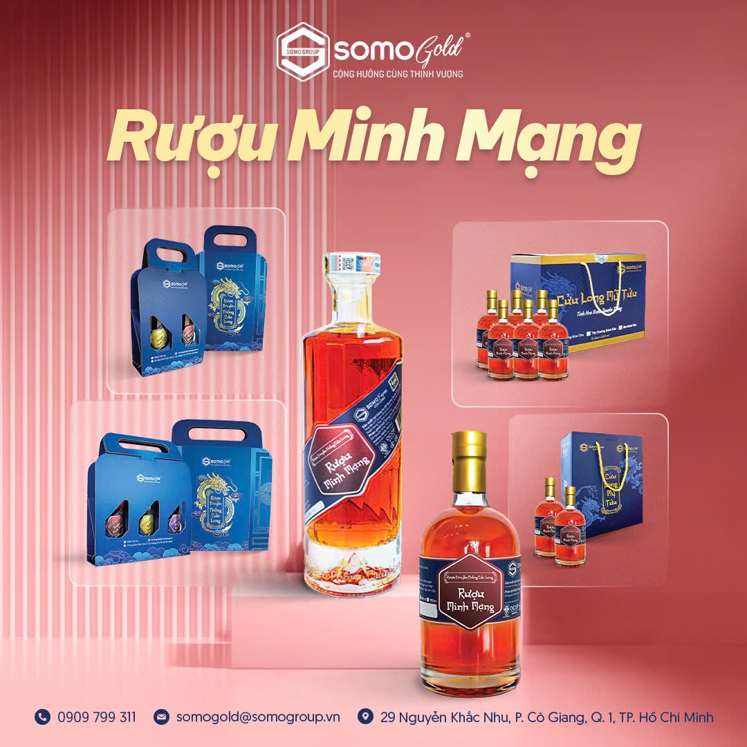 rượu minh mạng mẫu thuỷ tinh mới