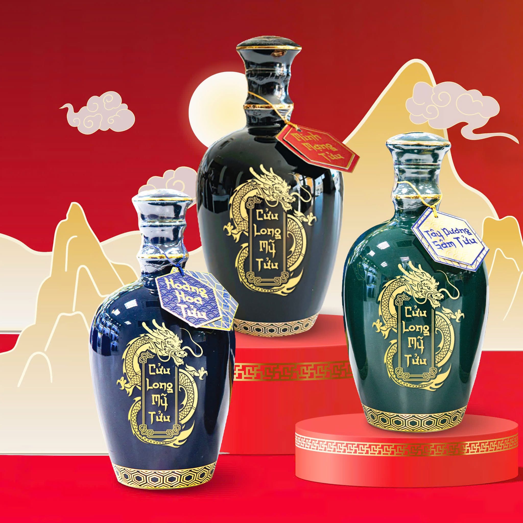 rượu truyền thống somo gold bình sứ bát tràng