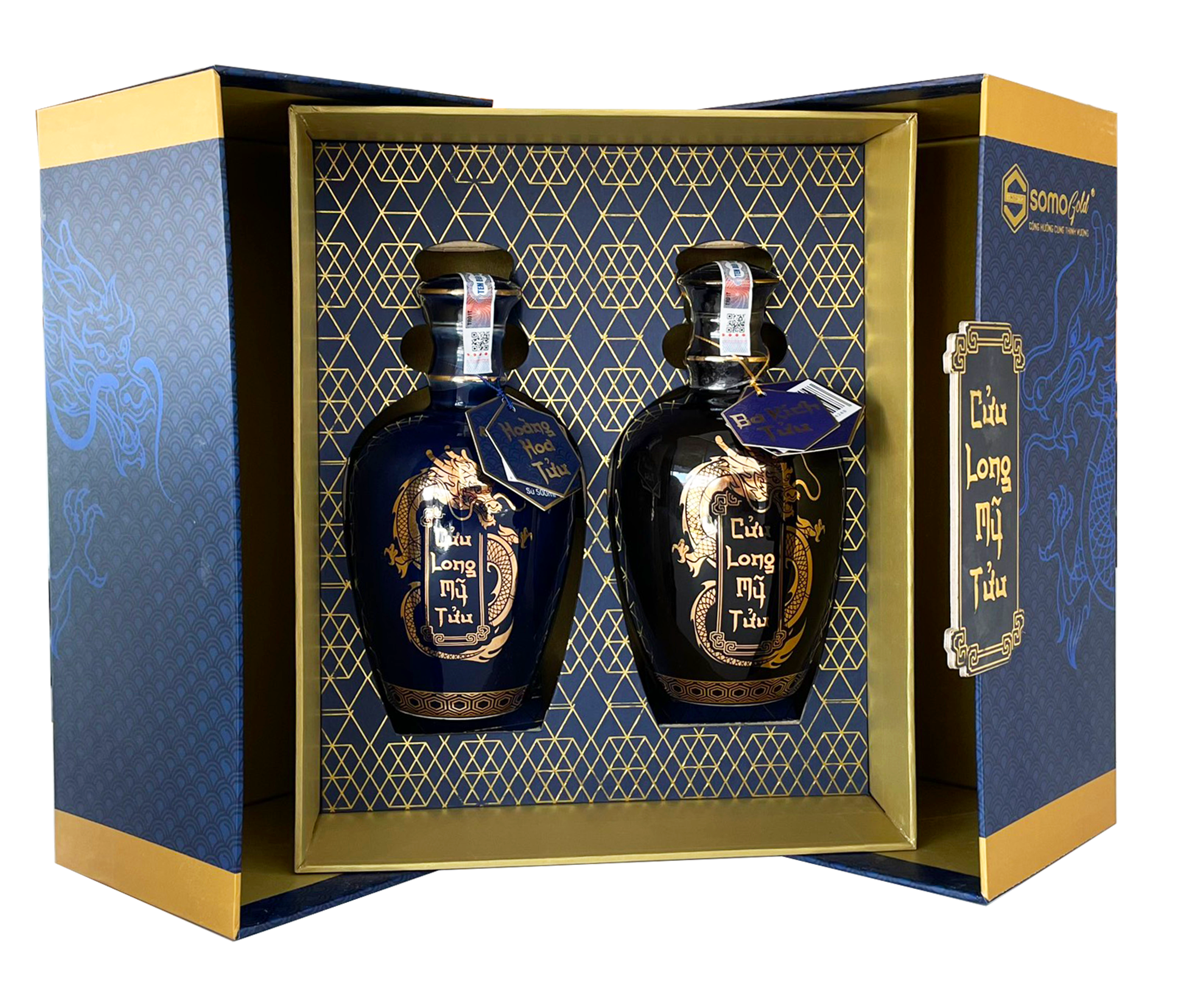 set quà tặng lộc xuân 7 hộp mở cánh